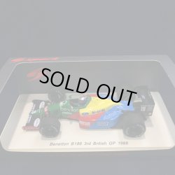 画像1: セカンドハンド品●SPARK 1/43 BENETTON B188 3rd BRITISH GP 1988 (A.ナニーニ）#19