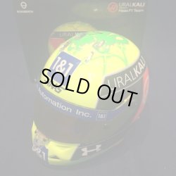 画像1: セカンドハンド品●MOB SPORT別注●1/2スケール HAAS F1 2021 (ミック・シューマッハ）ミニヘルメット