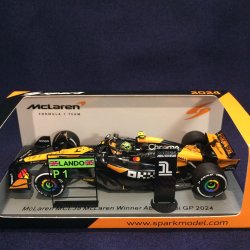画像1: 新品正規入荷品●SPARK 1/43 McLAREN MCL38 WINNER ABU DHABI GP 2024 (L.ノリス）#4