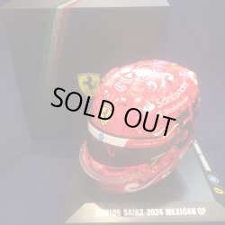画像1: 新品正規入荷品●LOOKSMART 1/5 FERRARI F1 MEXICAN GP 2024 (C.サインツ）ミニヘルメット