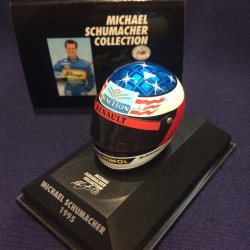 画像1: セカンドハンド品●PMA1/8スケール ミニチュアヘルメット (M.シューマッハ）1995