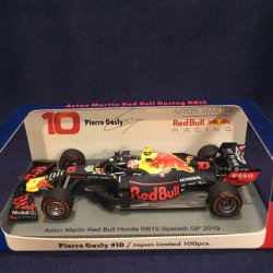 画像1: セカンドハンド品●SPARK 1/43 ASTON MARTIN RED BULL HONDA RB15 SPANISH GP 2019 (P.ガスリー）#10
