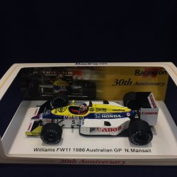画像1: セカンドハンド品●Racing on別注●SPARK 1/43 WILLIAMS HONDA FW11 AUSTRALIAN GP 1986（N.マンセル）#5