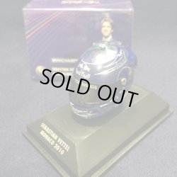 画像1: セカンドハンド品●PMA1/8 RED BULL S.ベッテル ミニチュアヘルメット MONACO 2010