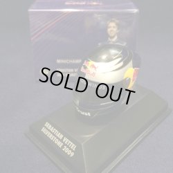画像1: セカンドハンド品●PMA1/8 RED BULL S.ベッテル ミニチュアヘルメット SILVERSTONE 2009