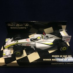 画像1: セカンドハンド品●PMA1/43 BRAWN GP BGP001 WINNER MALAYSIAN GP 2009 (J.バトン） #22