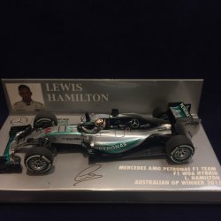 画像1: セカンドハンド品●PMA1/43 MERCEDES AMG PETRONAS F1 W06 AUSTRALIAN GP 2015 （L.ハミルトン）#44