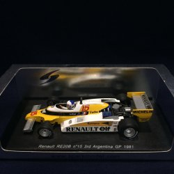 画像1: セカンドハンド品●SPARK 1/43 RENAULT RE20B 3rd ARGENTINA GP 1981 (A.プロスト）#15