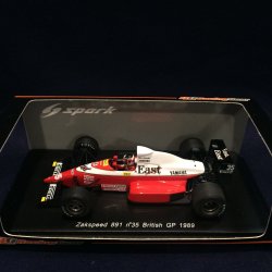 画像1: セカンドハンド品●RACING GEAR別注●SPARK1/43 ZAKSPEED 891 BRITISH GP 1989 (鈴木亜久里）#35