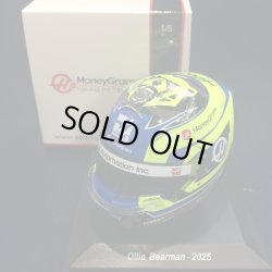 画像1: 新品正規入荷品●SPARK1/5 HAAS F1 2025 (O.ベアマン）ミニヘルメット