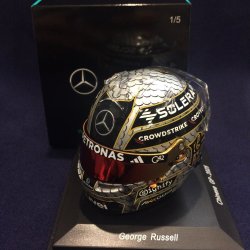 画像1: 新品正規入荷品●SPARK1/5 MERCEDES F1 CHINESE GP 2025 (G.ラッセル）ミニヘルメット