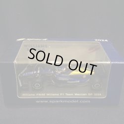 画像1: 新品正規入荷品●SPARK 1/64 WILLIAMS FW46 MEXICAN GP 2024 (F.コラピント）#43