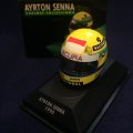 セカンドハンド品●PMA1/8スケール ミニチュアヘルメット RHEOS (A.セナ）1990