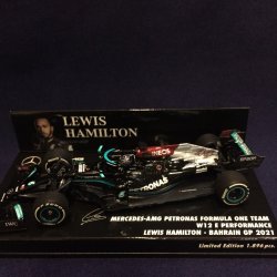 画像1: セカンドハンド品●PMA1/43 MERCEDES-AMG PETRONAS W12 BAHRAIN GP 2021 (L.ハミルトン）#44