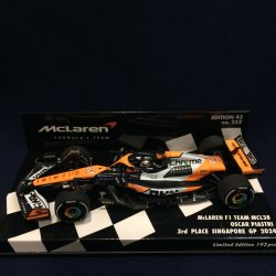画像1: 新品正規入荷品●PMA1/43 McLAREN MERCEDES MCL38 3rd PLACE SINGAPORE GP 2024 (O.ピアストリ）#81