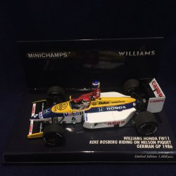 画像1: セカンドハンド品●PMA1/43 WILLIAMS HONDA FW11 K.ロズベルグ RIDING ON GERMAN GP 1986 (N.ピケ）#6