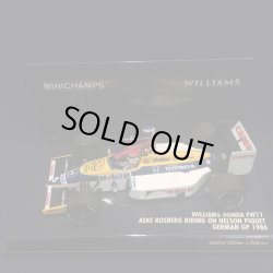 画像1: セカンドハンド品●PMA1/43 WILLIAMS HONDA FW11 K.ロズベルグ RIDING ON GERMAN GP 1986 (N.ピケ）#6