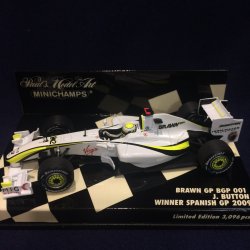画像1: セカンドハンド品●PMA1/43 BRAWN GP BGP001 WINNER SPANISH GP 2009 (J.バトン）#22