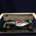 セカンドハンド品●SPARK1/43 MERCEDES W05 WINNER ABU DHABI GP 2014 WORLD CHAMPION (L.ハミルトン）