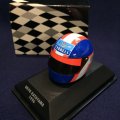 セカンドハンド品●PMA1/8スケール ミニチュアヘルメット (片山右京）1996