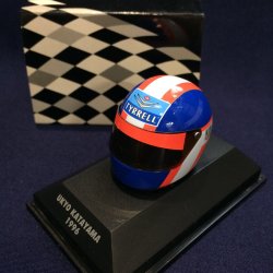 画像1: セカンドハンド品●PMA1/8スケール ミニチュアヘルメット (片山右京）1996