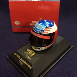 画像1: セカンドハンド品●PMA1/8スケール ミニチュアヘルメット (M.シューマッハ）1995