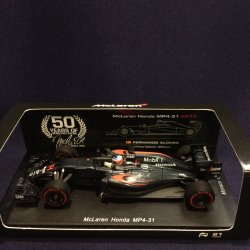 画像1: セカンドハンド品●ユーロスポーツ別注●SPARK 1/43 McLAREN HONDA MP4-31 McLAREN 50th記念 (F.アロンソ）#14