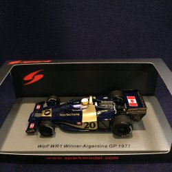 画像1: セカンドハンド品●SPARK 1/43 WOLF WR1 WINNER ARGENTINA GP 1977 (J.シェクター）#20
