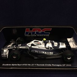画像1: セカンドハンド品●紙外箱（スリブ）傷有●SPARK 1/43 ALPHA TAURI AT03 EMILIA ROMAGNA GP 2022 （角田裕毅）#22  