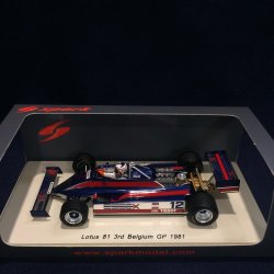 画像1: セカンドハンド品●SPARK 1/43 LOTUS 81 3rd BELGIUM GP 1981 (N.マンセル）#12 