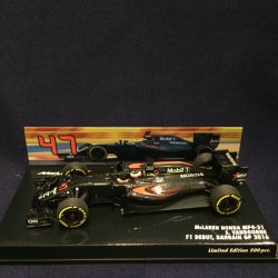 画像1: セカンドハンド品●PMA1/43 McLAREN HONDA MP4-31 F1 DEBUT BAHRAIN GP 2016 (S.バンドーン）#41