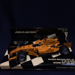 画像1: セカンドハンド品●PMA1/43 McLAREN MERCEDES MP4-20 INTERIM TEST 2006 (P.デラロサ）