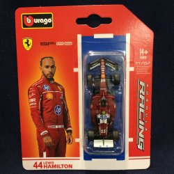 画像1: 新品正規入荷品●BURAGO 1/64スケール FERRARI SF-25 (L.ハミルトン）#44