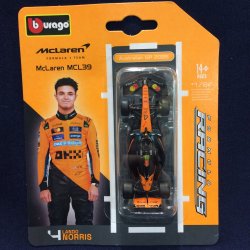 画像1: 新品正規入荷品●BURAGO 1/64スケール McLAREN MCL39 （L.ノリス) #4