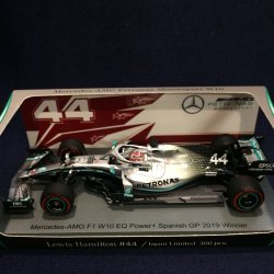 画像1: セカンドハンド品●日本グランプリ別注●SPARK 1/43 MERCEDES-AMG W10 WINNER SPANISH GP 2019 (L.ハミルトン）#44