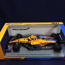画像1: セカンドハンド品●SPARK 1/43 McLAREN MCL35M ABU DHABI GP 2021 (D.リカルド）#3