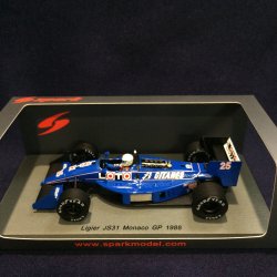 画像1: セカンドハンド品●SPARK 1/43 LIGIER JS31 MONACO GP 1988 (R.アルヌー）#25