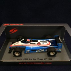 画像1: セカンドハンド品●SPARK 1/43 LIGIER JS19 3rd LAS VEGAS GP 1982 (E.チーバー）#25