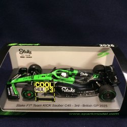 画像1: 新品正規入荷品●SPARK 1/43 KICK SAUBER C45 3rd BRITISH GP 2025 (N.ヒュルケンベルグ）#27