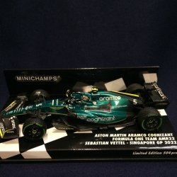 画像1: 新品正規入荷品●PMA1/43 ASTON MARTIN AMR22 SINGAPORE GP 2022 (S.ベッテル) #5
