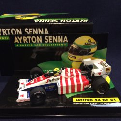 画像1: セカンドハンド品●PMA1/43 セナコレNo21 TOLEMAN HART TG184 PORTUGAL GP 1984 (A.セナ）#19