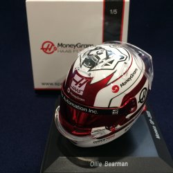 画像1: 新品正規入荷品●SPARK1/5 HAAS F1 MONACO GP 2025 (O.ベアマン）ミニヘルメット