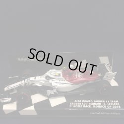 画像1: セカンドハンド品●PMA1/43 ALFA ROMEO SAUBER FERRARI C37 MONACO GP 2018 (C.ルクレール）#16