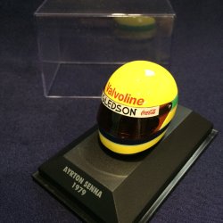 画像1: 特価品●セカンドハンド品●紙外箱（スリブ）無●PMA1/8 アイルトンセナ ミニヘルメットコレクション 1979