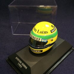 画像1: 特価品●セカンドハンド品●紙外箱（スリブ）無●PMA1/8 アイルトンセナ ミニヘルメットコレクション 1985