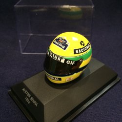 画像1: 特価品●セカンドハンド品●紙外箱（スリブ）無●PMA1/8 アイルトンセナ ミニヘルメットコレクション 1994
