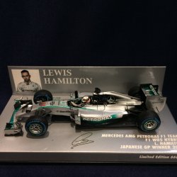 画像1: セカンドハンド品●PMA1/43 MERCEDES AMG PETRONAS W05 WINNER JAPANESE GP 2014 (L.ハミルトン）#44