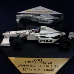 画像1: セカンドハンド品●MrCRAFT別注●ONYX 1/43 TYRRELL FORD 025 SILVERSTONE TEST（高木虎之介）#19