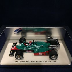 画像1: セカンドハンド品●SPARK1/43 ALFA ROMEO 184T 4th BRAZILIAN GP 1984 (E.チーバー）#23