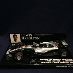 画像1: セカンドハンド品●PMA1/43 MERCEDES-AMG PETRONAS W09 WORLD CHAMPION 2018 MEXICAN GP (L.ハミルトン) #44